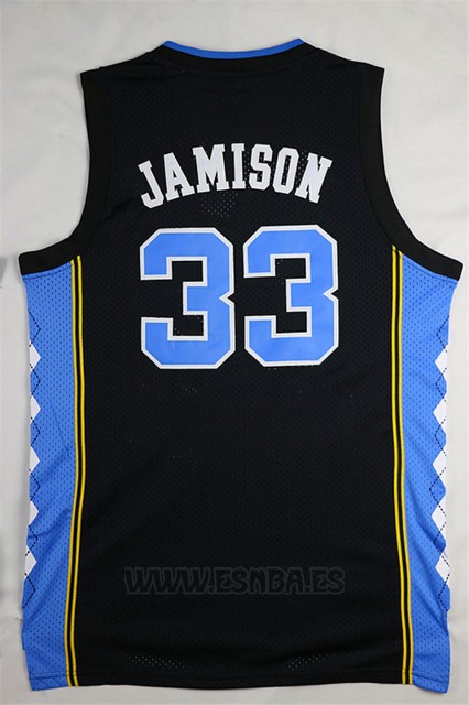 Camiseta NCAA North Carolina Tar Heels Antawn Jamison #33 Negro